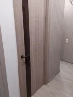 Дверь с черным стеклом L3