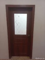 Дверь стеклянная на кухню P5