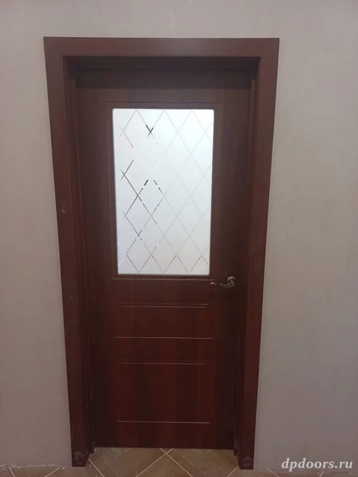 Дверь стеклянная на кухню P5