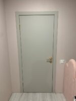 Гладкие серые межкомнатные двери К1 Афтора (2)