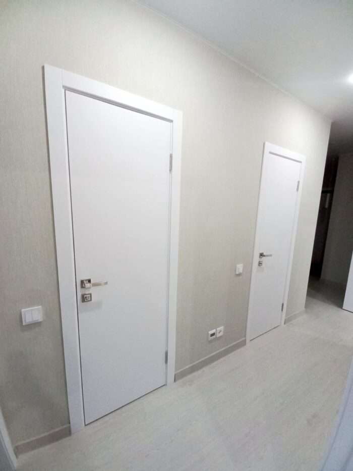 Дверь К1 Гладкая Эмаль Милк