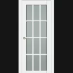 Межкомнатная дверь К61 Софт Белый Решетка