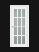 Межкомнатная дверь К61 Софт Белый Решетка