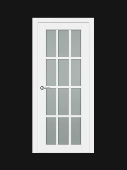 Межкомнатная дверь К61 Софт Белый Решетка
