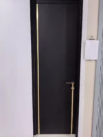 Двери межкомнатные UNO4 золотой молдинг