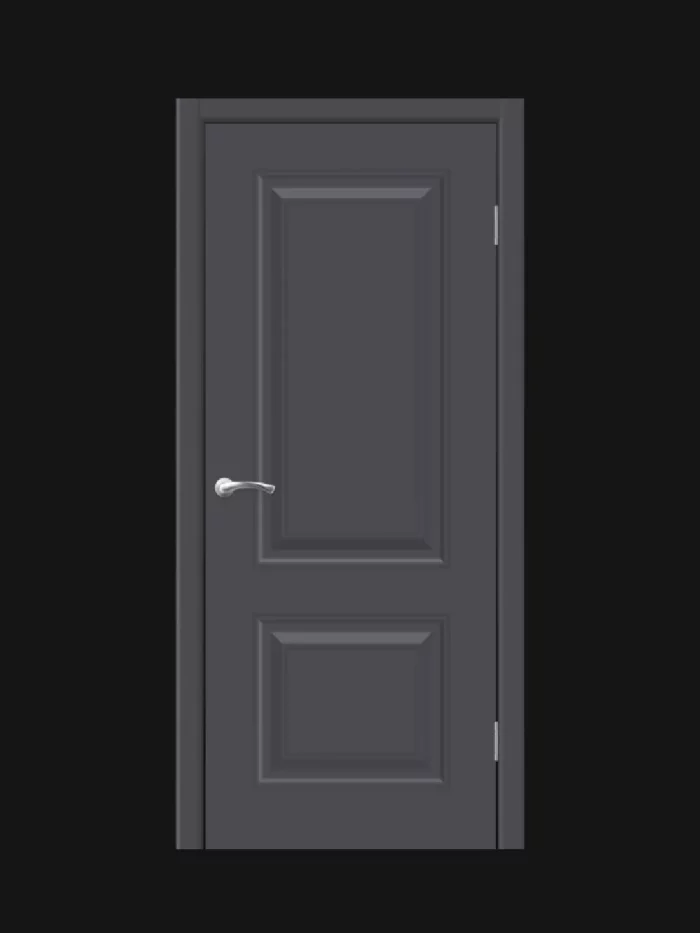 Дверь Афтора Массив O1 Optima Серая — изображение 1