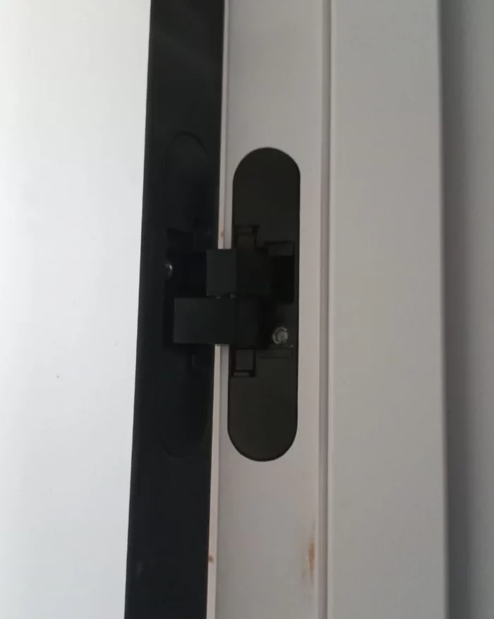 Дверь межкомнатная на скрытых петлях Line X5 Белый ФСД в интерьере