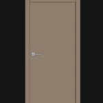 Дверь межкомнатная гладкая R1 Мокко Софт Карда