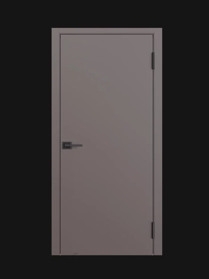 Гладкая дверь из массива сосны D1 Афтора