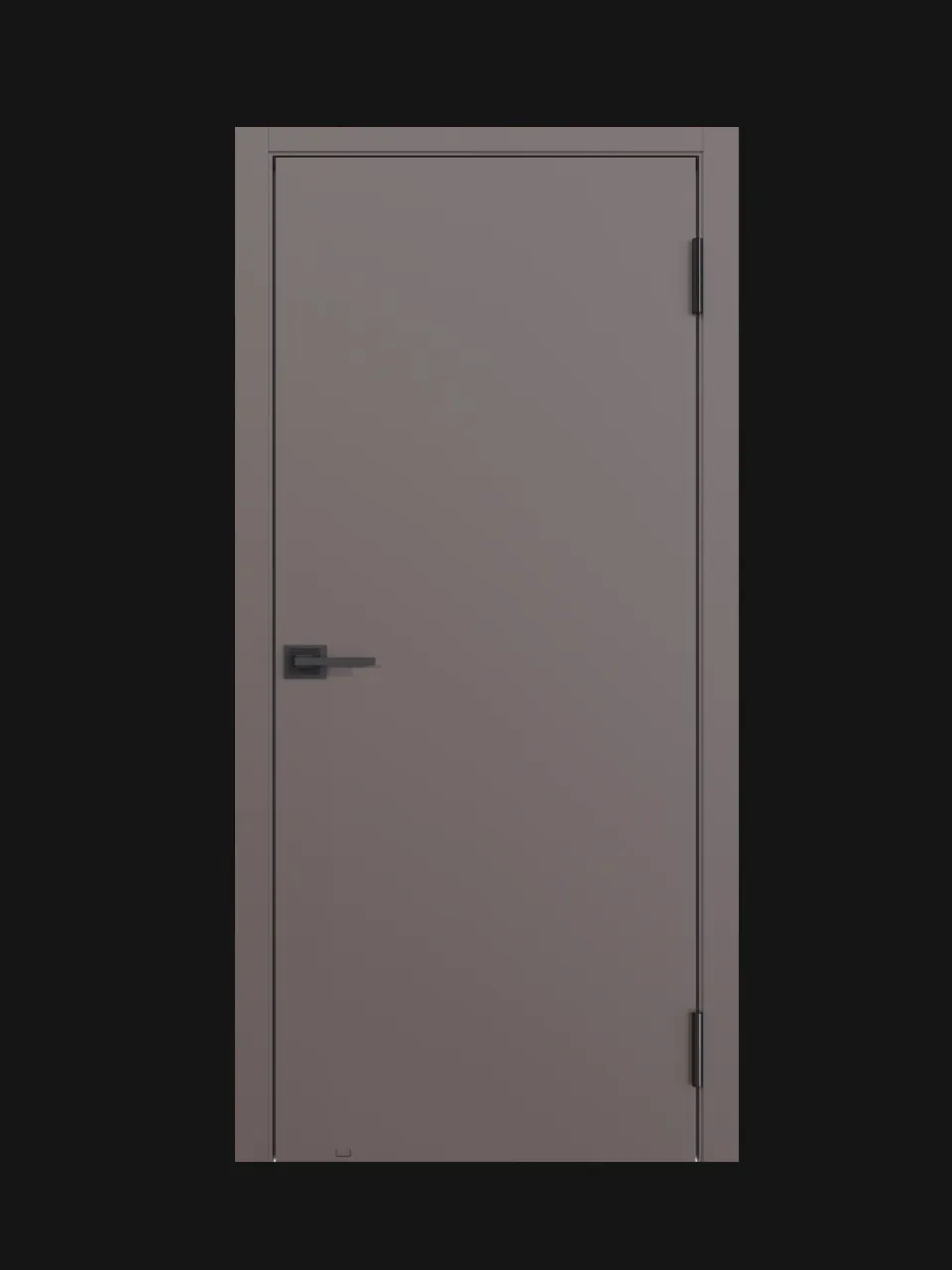 Гладкая дверь из массива сосны D1 Афтора